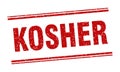 kosher stamp. kosher square grunge sign. Royalty Free Stock Photo