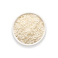 Koshihikari rice in a white bowl Royalty Free Stock Photo