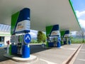 Exterior of an OMV petrol station. Gas station in Slovakia .