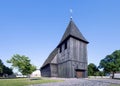 Kosieczyn, Poland - medieval, wooden church built circa 1400. Royalty Free Stock Photo