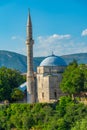 Koski Mehmed Pasha mosque in Mostar, Bosnia and Herzegovina Royalty Free Stock Photo