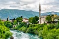 Koski Mehmed Pasha Mosque in Mostar, Bosnia and Herzegovina Royalty Free Stock Photo