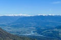 Kosmatitza - Panoramic view on Feistritz im Rosental in Carinthia, Austrian Alps