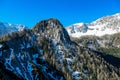 Kosmatitza - Panoramic view of Karawanks mountain range on sunny day in Carinthia, Austria