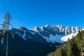 Kosmatitza - Panoramic view of Karawanks mountain range on sunny day in Carinthia, Austria