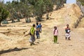 KOSOYE, ETHIOPIA - MARCH 14, 2019: Local children in Kosoye village, Ethiop