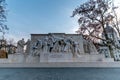 Kossuth Lajos Monument Heroes monument statues near Budapest Parliament Palace