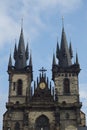 Kostel Matky Bozi pred Tynem, Czech Republic Royalty Free Stock Photo