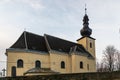 Kostel Nesjvetejsi Trojice church in Svatonovice village in Czech republic
