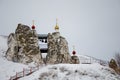 Kostomarovsky Spassky monastery Voronezh region, Russia. Ancient monastery in chalk caves