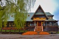 Wooden terem building in Kostroma city