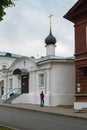Kostroma, Russia, July 8, 2023. A small chapel near the shopping arcades in the city center.