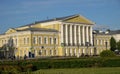 Kostroma, Russia, May 24, 2021: Borshchov House is architectural monument of classicism era, one of largest estates of 19th centu