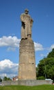 Kostroma, Russia, May 24, 2021: Monument to peasant Ivan Susanin, patriot of Russian land, by sculptor N. A. Lavinsky, Golden Ring