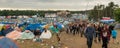 Kostrzyn nad OdrÃâ¦, Poland - July 15, 2016: tents, people and the main stage at the Przystanek Woodstock music festival PolAndRock