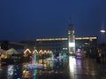 Koszalin, Poland, December 2018 City Square illumination Royalty Free Stock Photo