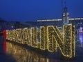 Koszalin, Poland, December 2018 City Square illumination