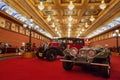 Historical antique cars and motorbikes on display at Museum Angkut