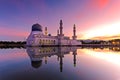 Kota Kinabalu city floating mosque Royalty Free Stock Photo