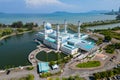 Kota Kinabalu City Mosque, the floating mosque in Sabah, Malaysia Royalty Free Stock Photo