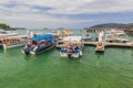 KOTA KINABALU, MALAYSIA - FEBRUARY 24, 2018: Jesselton Point ferry terminal in Kota Kinabalu, Sabah, Malays Royalty Free Stock Photo