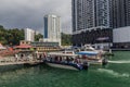 KOTA KINABALU, MALAYSIA - FEBRUARY 24, 2018: Jesselton Point ferry terminal in Kota Kinabalu, Sabah, Malays Royalty Free Stock Photo