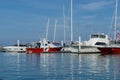 Kota Kinabalu, Sabah, Malaysia - January 24, 2018 : Luxury Boats and yachts in a Sutera Harbour, Kota Kinabalu, Sabah Borneo with