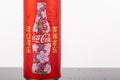 Coca Cola in a tin can in Chinese new year design edition. Royalty Free Stock Photo