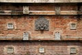 Brick wall in the coutyard of The Great Mosque Kotagede Royalty Free Stock Photo