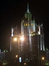 Kotelnicheskaya Embankment Building at the night
