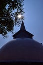 Kotmale Mahawali Mahaseya in silhouette Royalty Free Stock Photo