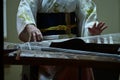 Koto concert in Japan. Royalty Free Stock Photo