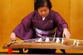 Koto zither player Royalty Free Stock Photo