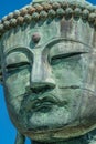 Detail of The Great Buddha (Daibutsu) of Kamakura, Japan Royalty Free Stock Photo