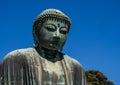 Kotoku-in Temple : The Great Buddha of Kamakura, in Kanto region, Japan. The temple is famous for Great Buddha or Daibutsu Royalty Free Stock Photo