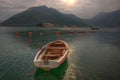 Kotor bay near Perast in Montenegro Royalty Free Stock Photo
