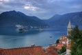 Kotor bay and Perast in Montenegro Royalty Free Stock Photo