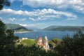 Kotor Bay And Savina Monastery High View In Herceg Novi, Montenegro