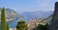 Kotor bay view from the castle Royalty Free Stock Photo