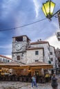 Kotor clock tower Royalty Free Stock Photo