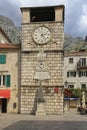 Kotor Clock Tower Royalty Free Stock Photo