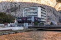 Coastal view on a sunny winter day on the Bay of Kotor, Montenegro