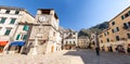 Trg od Oruzja, Arms Square is the main square in Kotor, Montenegro