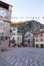 Trg od Oruzja, Arms Square is the main square in Kotor, Montenegro