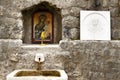 Kotor, Montenegro. Holy source. Royalty Free Stock Photo