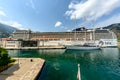 Kotor, Montenegro, 1 june 2017. A large cruise liner in Kotor, Montenegro Royalty Free Stock Photo