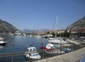 Kotor, 27th August: Panoramic view of the Port from Kotor Bay in Montenegro