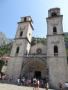 Kotor, 27th august: Saint Tryphon Cathedral Old Town of Kotor in Montenegro Royalty Free Stock Photo