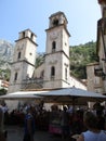 Kotor, 27th august: Saint Tryphon Cathedral Old Town of Kotor in Montenegro Royalty Free Stock Photo