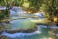 Kouangxi waterfall, Luang Prabang Laos. Royalty Free Stock Photo
